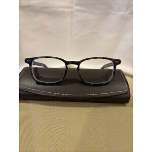 Lunor Eyeglasses Frames Mod.244 Matt Col. 28 Tortoise Rectangle Full Rim W/ Case